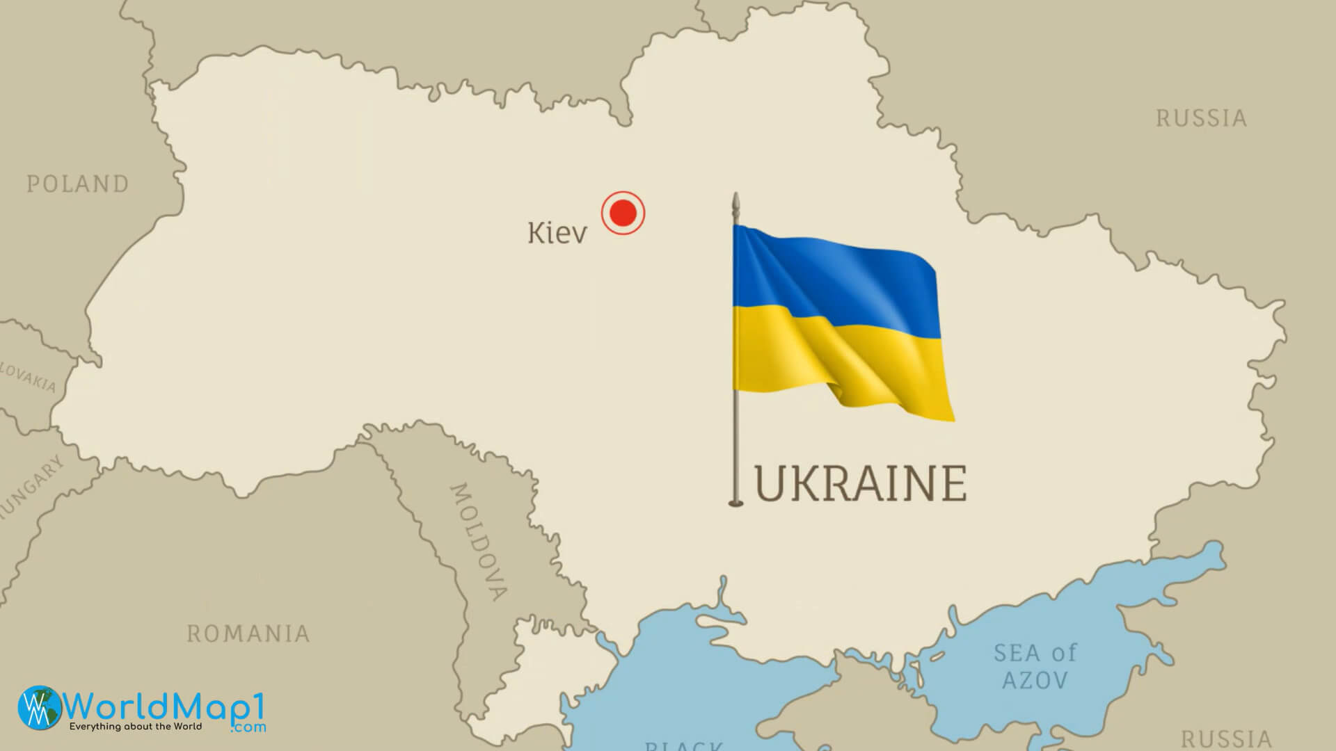 Kiew Karte Hauptstadt der Ukraine